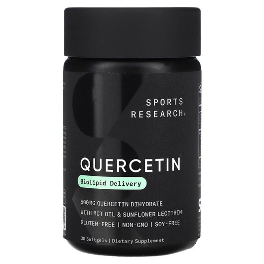 Основное фото товара Quercetin Основное фото товара Sports Research, Кверцетин, Quercetin, 30 капсул