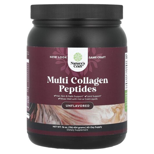Основное фото товара Коллаген, Multi Collagen Peptides Unflavored, 454 grams