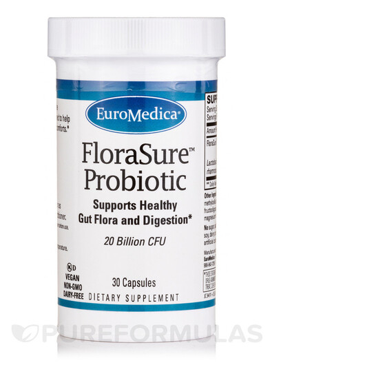 Основное фото товара FloraSure Probiotic Основное фото товара EuroMedica, Пробиотики, FloraSure Probiotic, 30 капсул