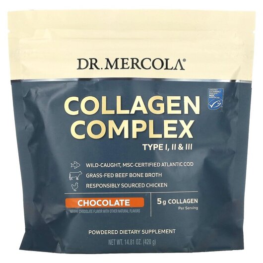 Основное фото товара Коллаген, Collagen Complex Type l ll & lll Chocolate 5 g, 420