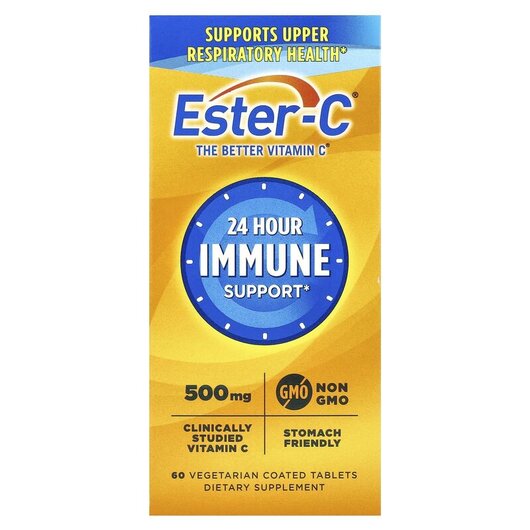 Основне фото товару Ester-C, 24 Hour Immune Support 1000 mg, Естер-С, 60 таблеток