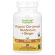 Фото товара Organic Cordyceps Mushroom + Ginger Фото товара Грибы Кордицепс, Organic Cordyceps Mushroom + Ginger, 60 капсул