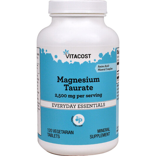 Основное фото товара Magnesium Taurate Основное фото товара Vitacost, Магний, Magnesium Taurate, 120 таблеток