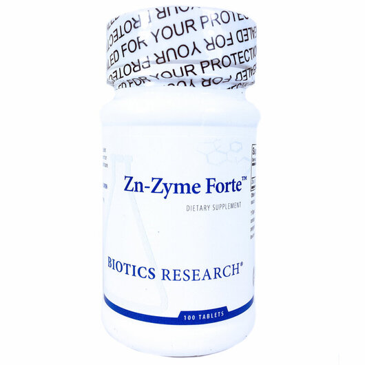 Основне фото товару Biotics Research, Zn-Zyme Forte, Цинк 25 мг, 100 таблеток