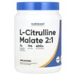 Фото товара L-Citrulline Malate 2:1 Unflavored Фото товара Nutricost, L-Цитруллин, L-Citrulline Malate 2:1 Unflavored, 600 г