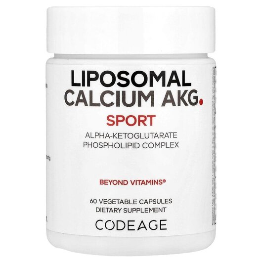 Основне фото товару Liposomal Calcium AKG Основне фото товару CodeAge, Liposomal Calcium AKG, Кальцій Альфа-кетоглутарат, 60 ка
