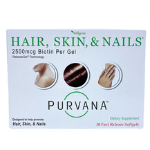 Purvana Hair Skin & Nails Пурвана Wellgenix 30 капсул