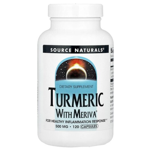 Основне фото товару Meriva Turmeric Complex 500 mg Основне фото товару Meriva Turmeric Complex 500, Комплекс куркуми Мерива 500 мг, 120