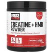Фото товару Force Factor, Creatine + HMB Powder Unflavored, Креатин, 250.8 г
