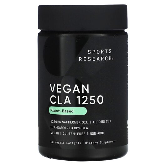 Основное фото товара Линолевая кислота, CLA 1250 Plant Based 1250 mg, 90 капсул