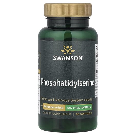 Основне фото товару Phosphatidylserine Soy-Free Formula 100 mg, Фосфатидилсерин, 90 к