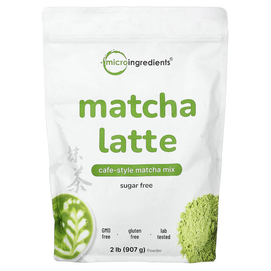 Основне фото товару Micro Ingredients, Matcha Latte, Чай Матча, 907 г