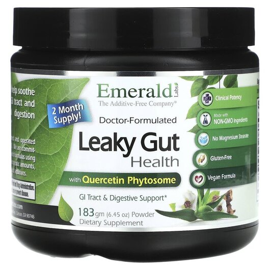 Основное фото товара Emerald, Поддержка кишечника, Leaky Gut Health, 183 г