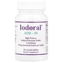 Iodoral IOD-50 50 mg Иодорал Йод Optimox 30 таблеток