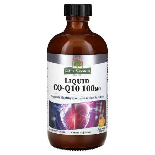 Основное фото товара Nature's Answer, Коэнзим CoQ10, Liquid Co-Q10 Tangerine 100 