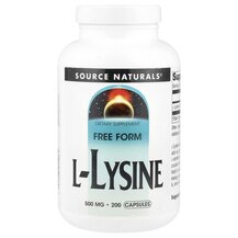 L-Lysine 500 mg 200 L-Лизин 500 мг Source Naturals