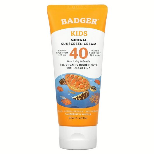 Основное фото товара Kids Mineral Sunscreen Cream SPF 40 Tangerine & Vanilla Основное фото товара Kids Mineral Sunscreen Cream SPF 40 Tangerine, Солнцезащитный кре