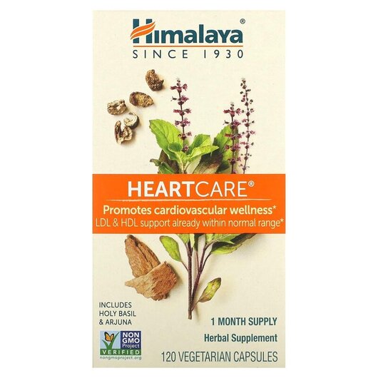 Основное фото товара HeartCare Основное фото товара Himalaya, Средства от изжоги, HeartCare, 120 капсул