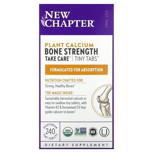 Основне фото товару New Chapter, Bone Strength, Підтримка здоров'я кісток, 240 т
