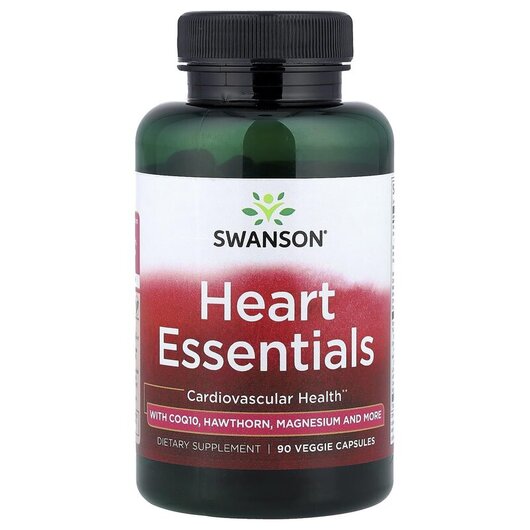 Основное фото товара Heart Essentials Основное фото товара Swanson, Средства от изжоги, Heart Essentials, 90 капсул