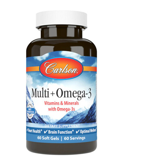 Основное фото товара Carlson, Омега 3, Multi + Omega-3, 60 капсул