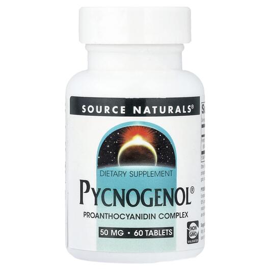 Основное фото товара Source Naturals, Пикногенол, Pycnogenol 50 mg, 60 таблеток