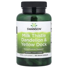 Milk Thistle Dandelion & Yellow Dock Расторопша Swanson Milk Thistle Dandelion & Yellow Dock Расторопша Swanson