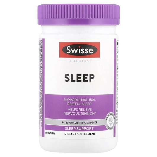 Основне фото товару Swisse, Ultiboost Sleep 120, Підтримка сну, 120 таблеток