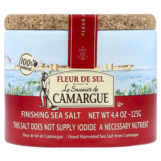 Основне фото товару Le Saunier de Camargue Fleur de Sel Finishing Sea Salt, Сіль, 125