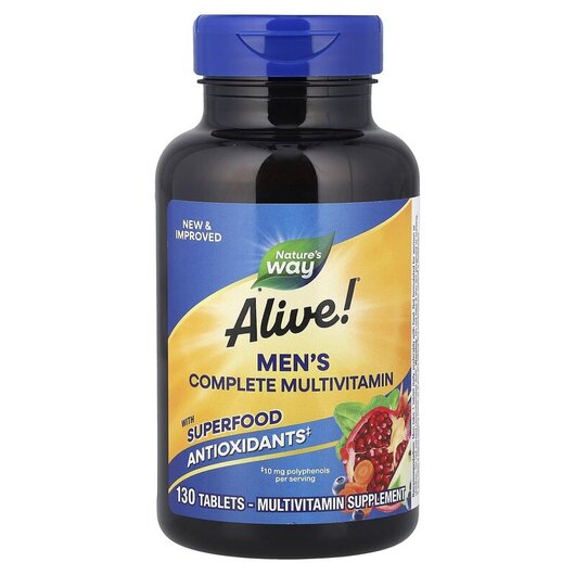 Основне фото товару Alive! Men's Energy Complete Multivitamin, Мультивітаміни, 1