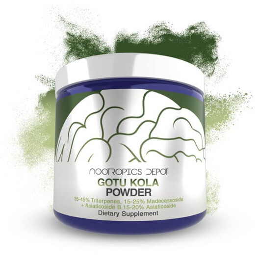 Основне фото товару Gotu Kola Extract Powder Основне фото товару Nootropics Depot, Gotu Kola Extract Powder, Готу Кола, 15 г