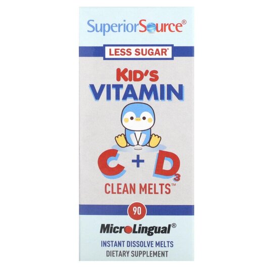 Основное фото товара Kid's Vitamin C + D Clean Melts Основное фото товара Витамин C, Kid's Vitamin C + D Clean Melts, 90 Instant Disso