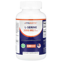 L-Серин L Serine, 666 mg Vitamatic 180 капсул