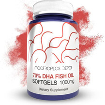 Омега 3 Omega-3 Fish Oil 70% DHA Softgel Capsules