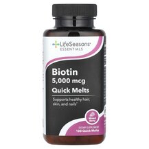 Biotin Mixed Berry 5000 mcg Витамин B7 Биотин LifeSeasons
