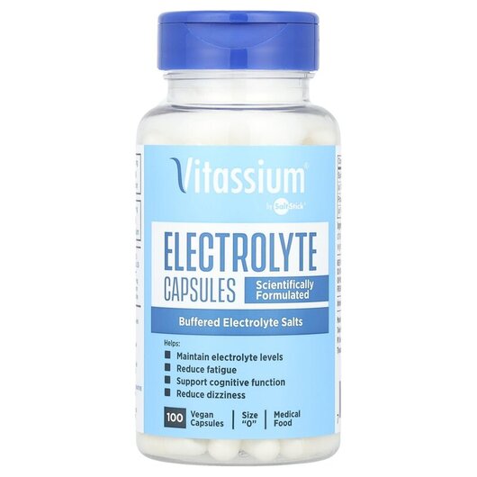Основное фото товара Salt Stick Electrolyte Capsules Основное фото товара Vitassium, Электролиты, Salt Stick Electrolyte Capsules, 100 капс