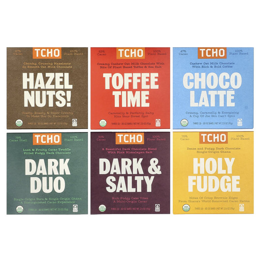 Основне фото товару Dark and Oat Milk Chocolate Gift Box, Молочний шоколад, 18 Bars E