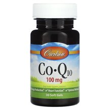 Co-Q10 100 mg Коэнзим CoQ10 Carlson 30 капсул Co-Q10 100 mg Коэнзим CoQ10 Carlson 30 капсул