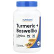 Фото товара Turmeric + Boswellia Фото товара Nutricost, Босвеллия, Turmeric + Boswellia, 90 капсул
