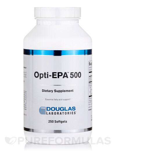 Основне фото товару Opti-EPA 500 Основне фото товару Douglas Laboratories, Opti-EPA 500, ЕПК, 250 капсул