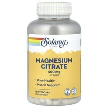 Магній Цитрат Magnesium Citrate 400 mg Solaray 180 капсул Магній Цитрат Magnesium Citrate 400 mg Solaray 180 капсул
