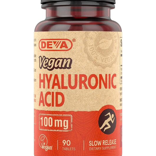 Основне фото товару Vegan Hyaluronic Acid Основне фото товару Vegan Hyaluronic Acid, Гіалуронова кислота, 90 таблеток