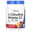 Фото товара Nutricost, L-Цитруллин, L-Citrulline Malate 2:1 Fruit Punch, 600 