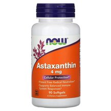 Astaxanthin 4 mg Астаксантин 4 мг NOW Foods 90 капсул
