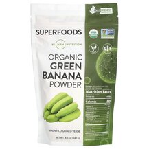 Raw Organic Green Banana Зеленый банан в порошке MRM 240 г Raw Organic Green Banana Зеленый банан в порошке MRM 240 г
