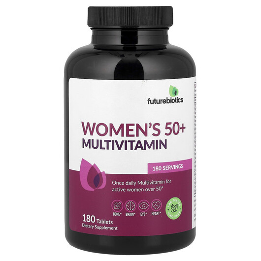 Основне фото товару Women's 50+ Multivitamin, Вітаміни для жінок 50+, 180 таблет