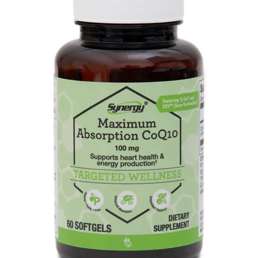 Основне фото товару Maximum Absorption CoQ10 100 mg Основне фото товару Vitacost, Maximum Absorption CoQ10 100 mg, Коензим CoQ10, 60 капс