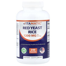 Червоний дріжджовий рис Red Yeast Rice, 600 mg Vitamatic