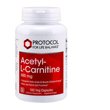 Ацетилкарнітин Acetyl-L-Carnitine 500 mg Protocol for Life Ацетилкарнітин Acetyl-L-Carnitine 500 mg Protocol for Life