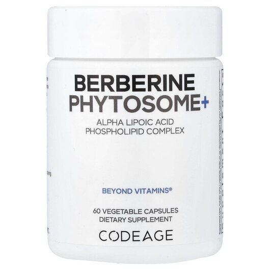 Основне фото товару CodeAge, Berberine Phytosome+, Берберин, 60 капсул